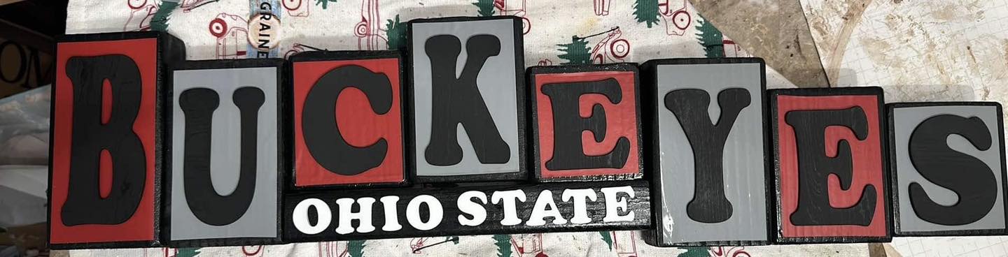 Wooden Block Letter - Sports